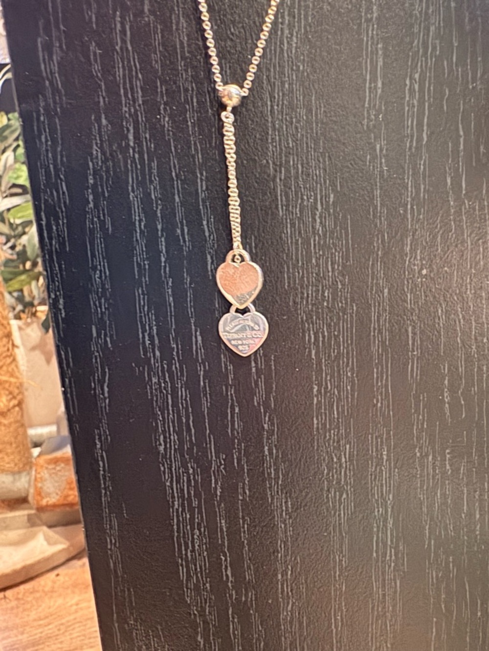 Tiffany & Co. Double Silver Heart Tag Necklace - Picture 2 of 5